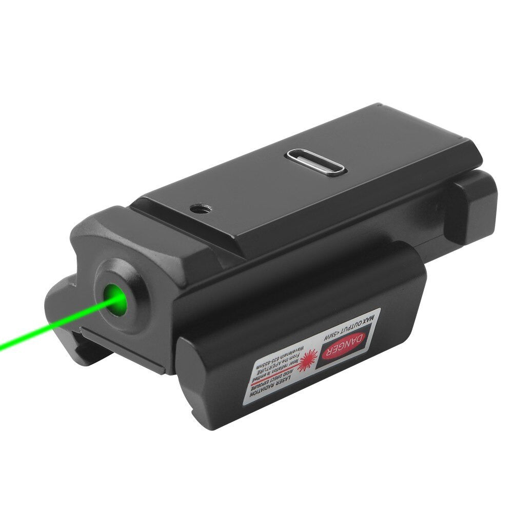 Tactical Laser Sight Pistol USB Rechargeable Green Red Laser Sight Airsoft