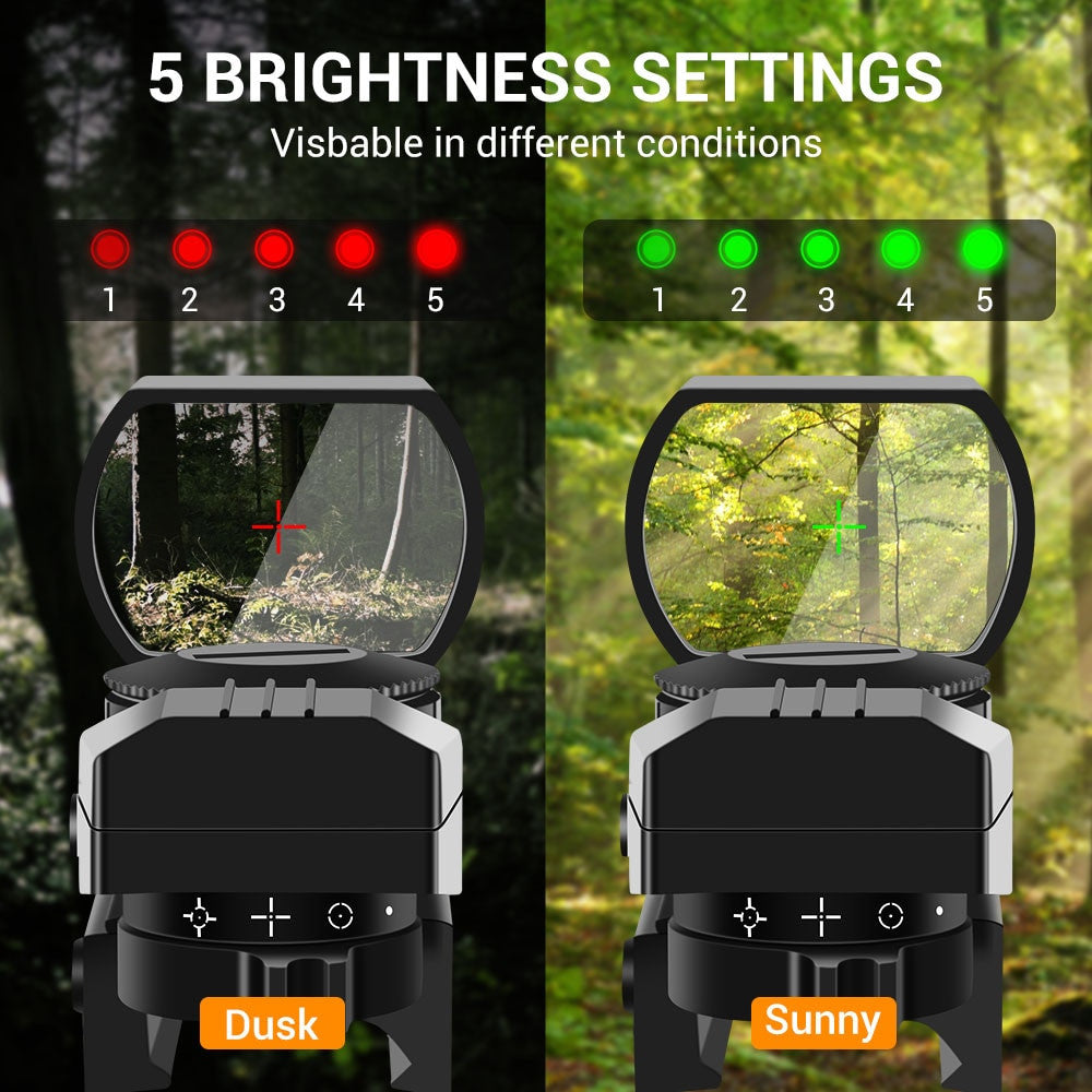 Tactical Riflescope Optics Red Green Projected Dot