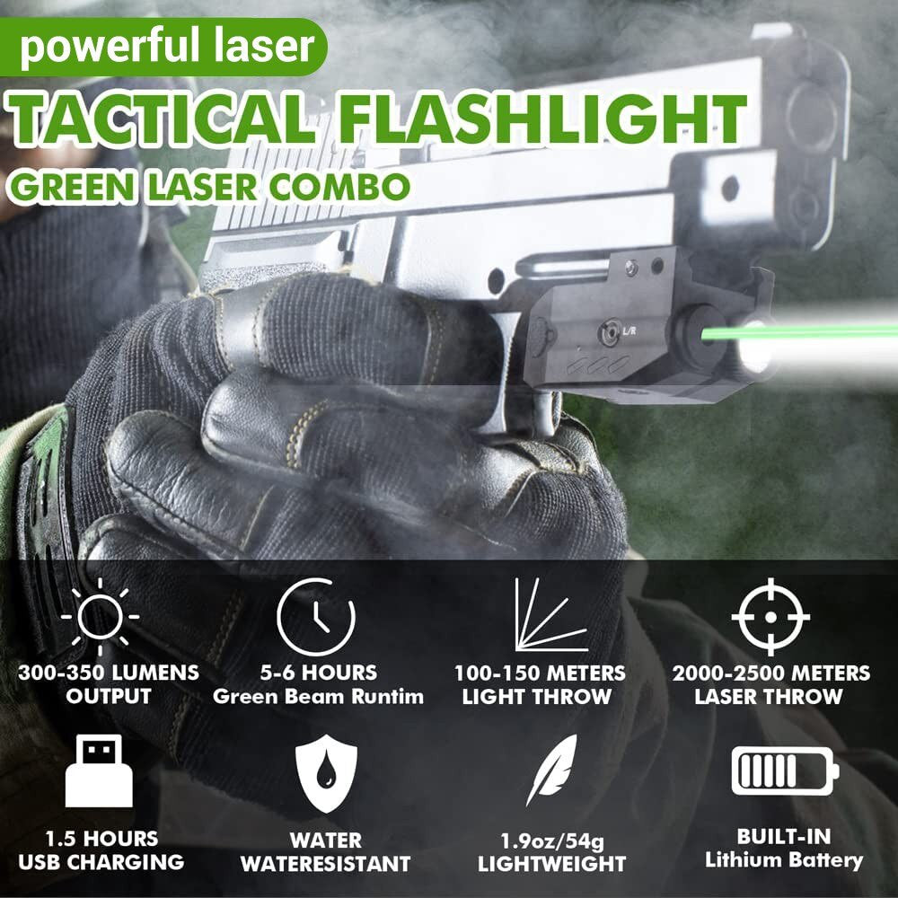 Tactical LED Weapon Gun Light Red Laser Sight Airsoft