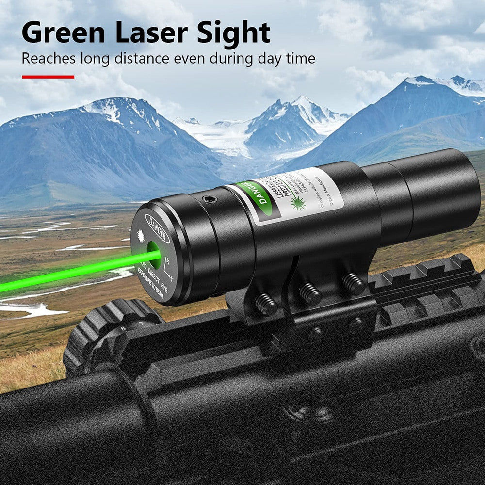 4-12x50EG Tactical 3 in 1 Scopes with Red Green Laser Sight Airsoft