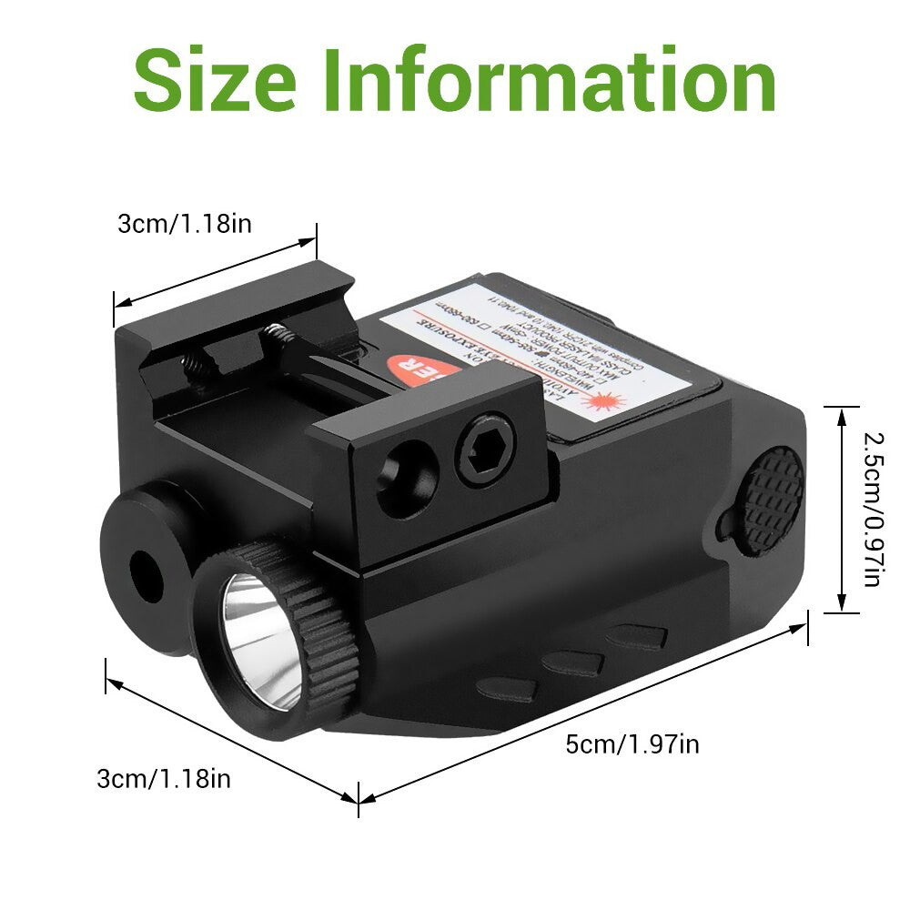 Tactical LED Weapon Gun Light Red Laser Sight Airsoft