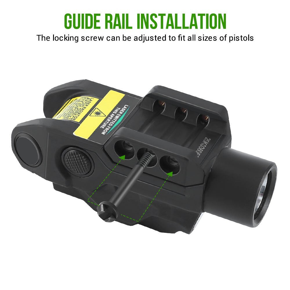 500 Lumens Pistol Light Blue/Green Laser Flashlight Airsoft