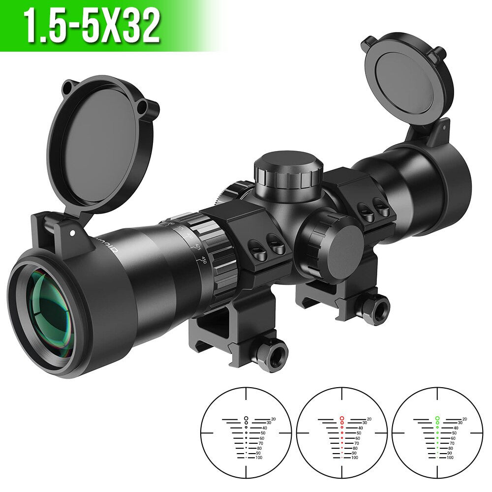 1.5-5x32 IRG Tactical Rifle Scope Airsoft
