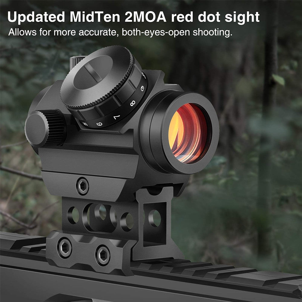 1x20 Tactical Rifle Scope 4 MOA Red Dot Sight Airsoft