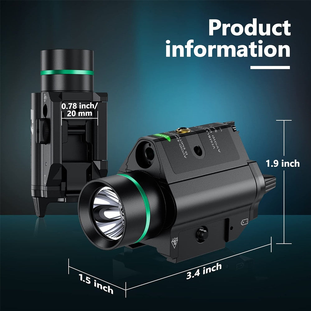 1000 Lumens Pistol Flashlight BB Pistol Laser Light Airsoft