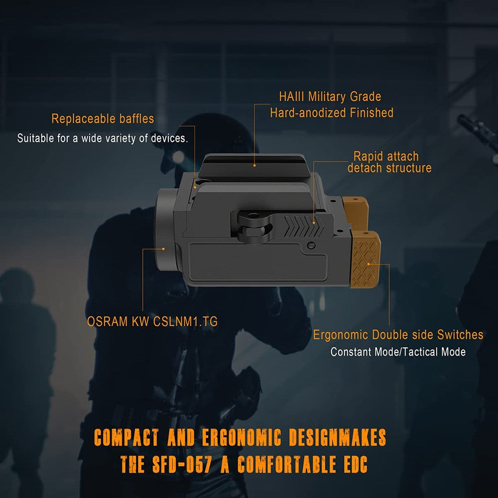 800 Lumen Mini Pistol Light Tactical LED Airsoft