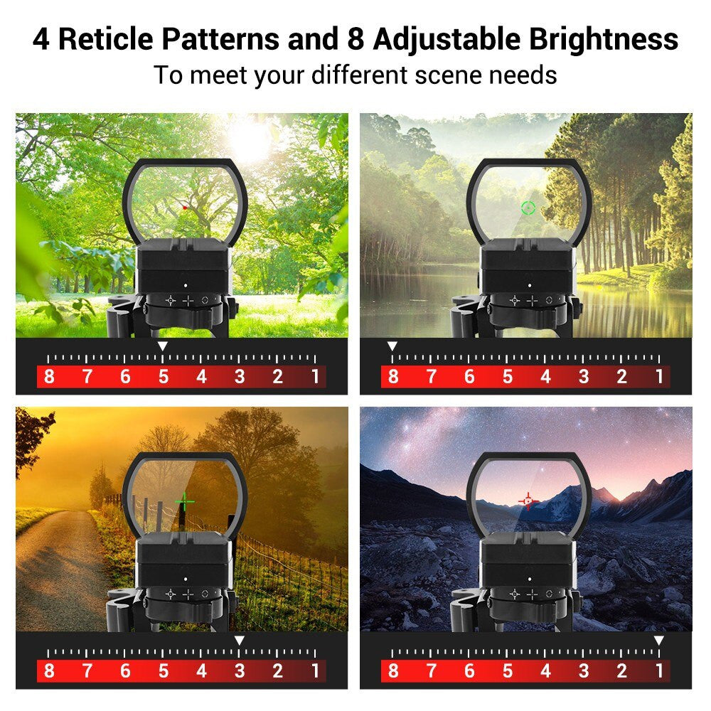 Tactical Reflex Sight Red & Green Dot Sight Airsoft