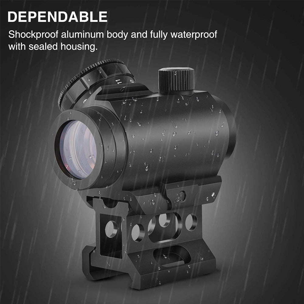 1x20 Tactical Rifle Scope 4 MOA Red Dot Sight Airsoft