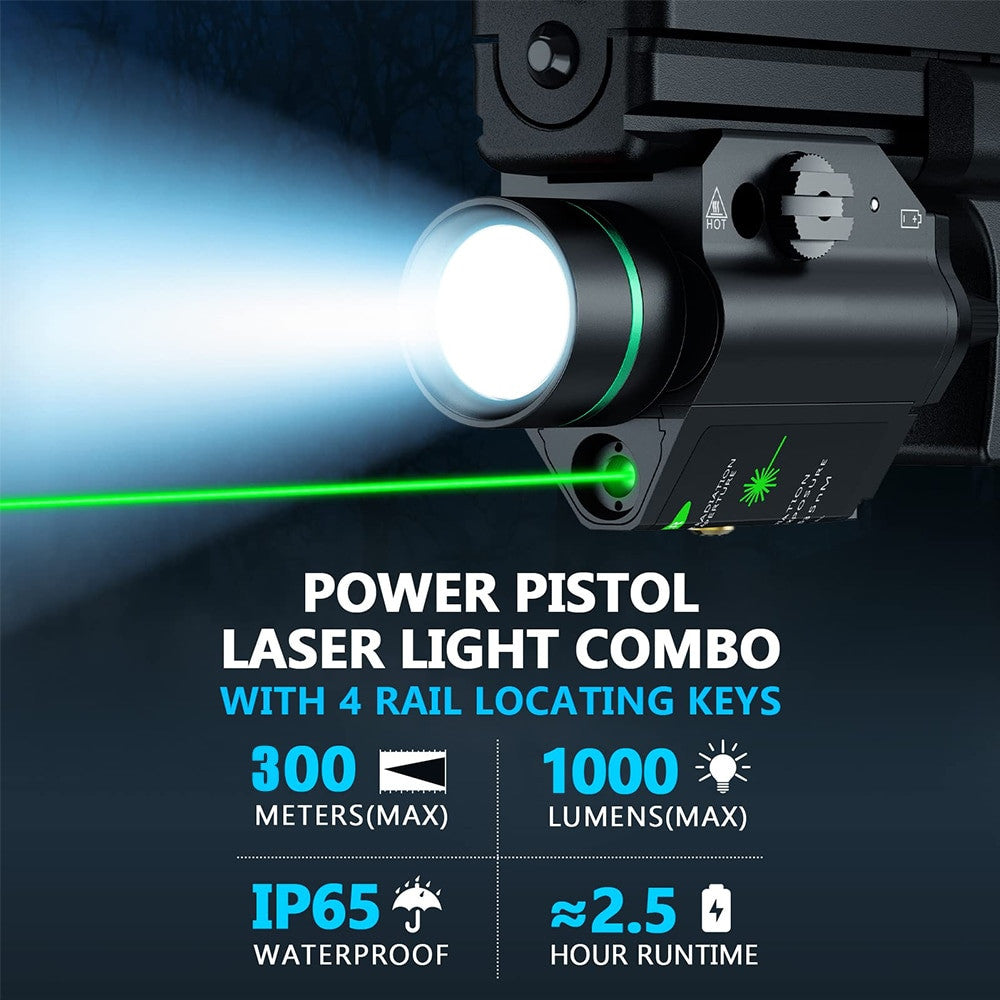 1000 Lumens Pistol Flashlight BB Pistol Laser Light Airsoft
