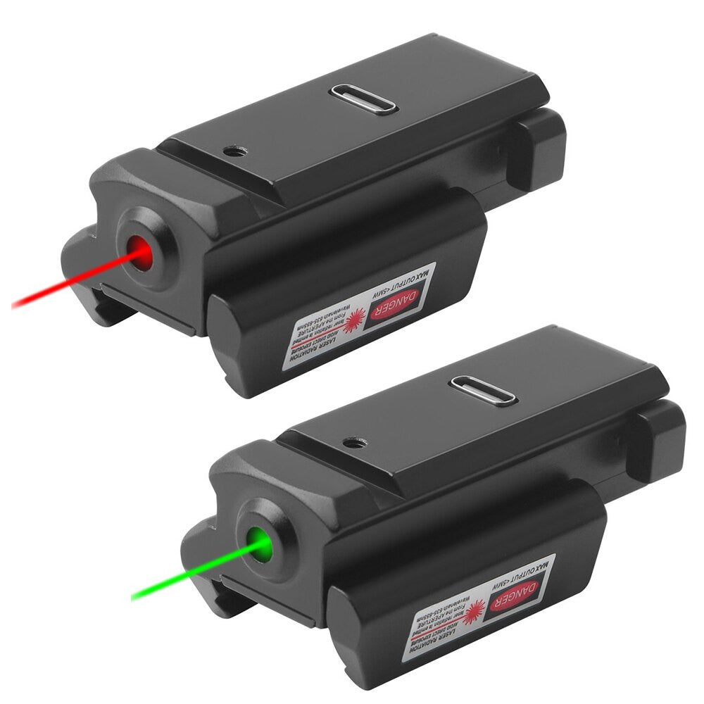 Tactical Laser Sight Pistol USB Rechargeable Green Red Laser Sight Airsoft