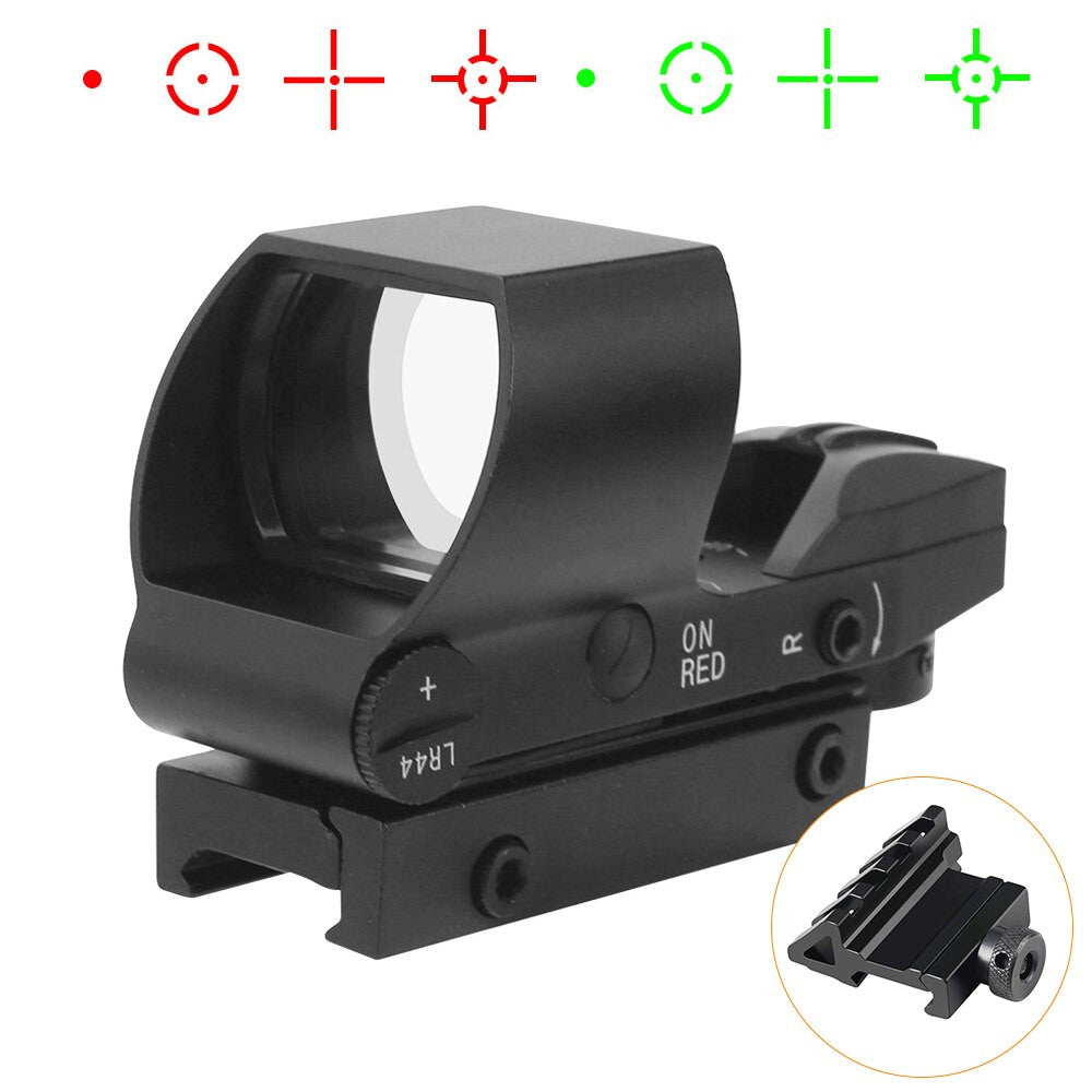 Tactical Reflex Sight Red & Green Dot Sight Airsoft