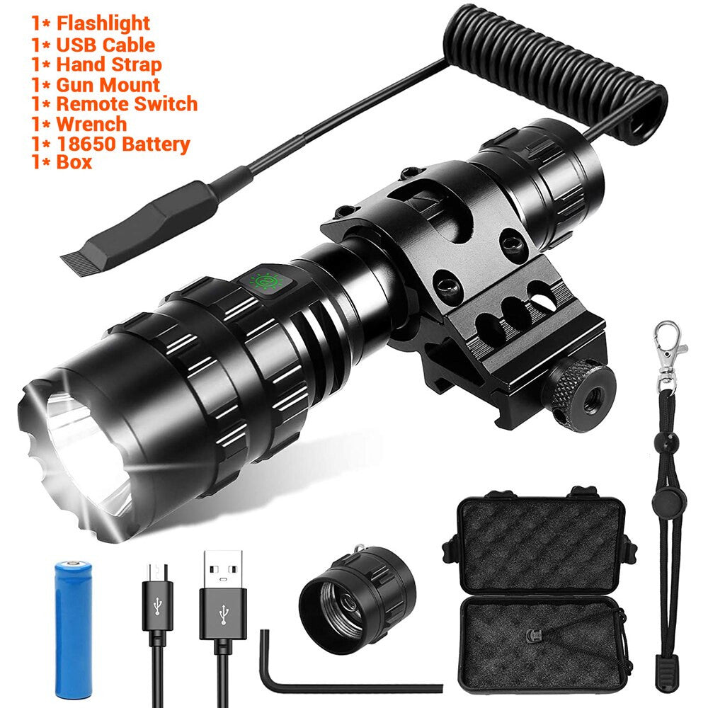 1600 Lumen Tactical Flashlight Outdoor Airsoft