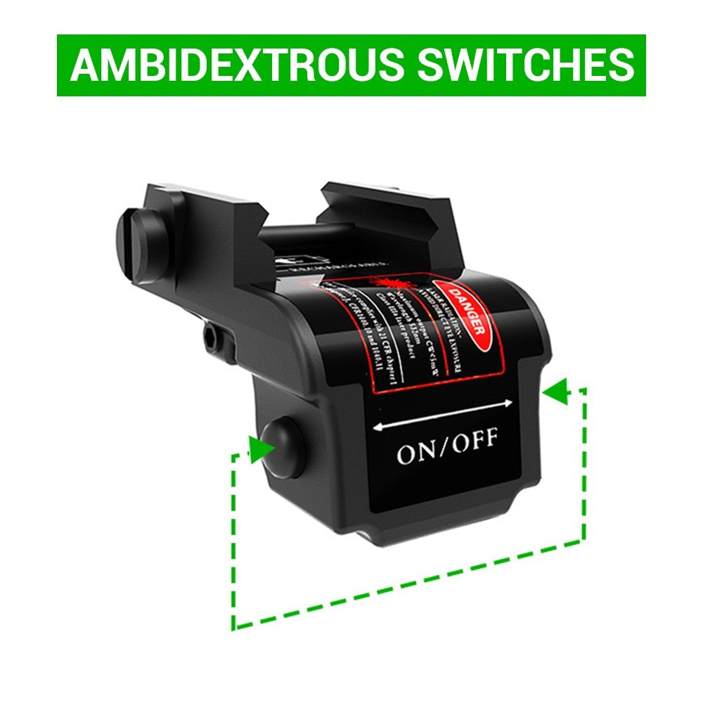 Tactical USB Rechargeable Green Blue Laser Sight Airsoft