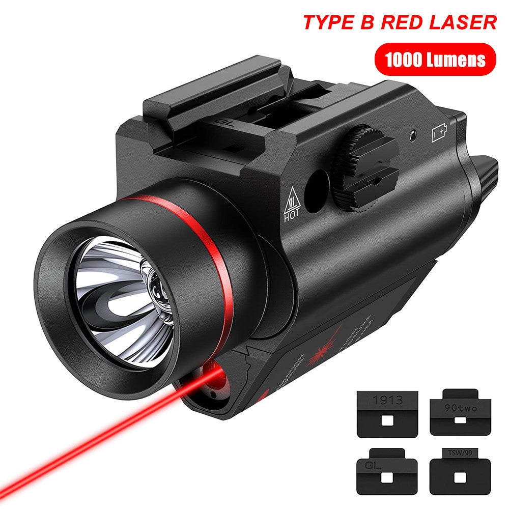 1000 Lumens Pistol Flashlight BB Pistol Laser Light Airsoft