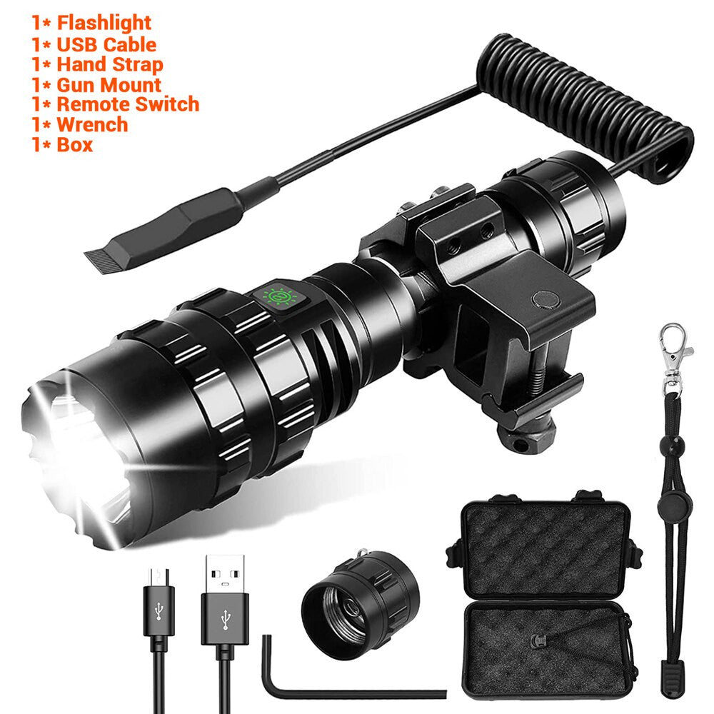 1600 Lumen Tactical Flashlight Outdoor Airsoft