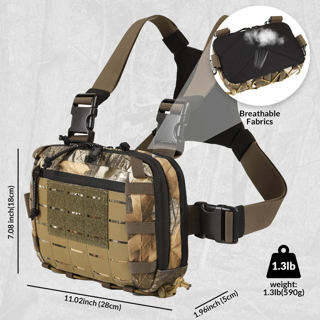 Hunting Chest Rig 2L Utility Molle Chest Rig Pouch-3