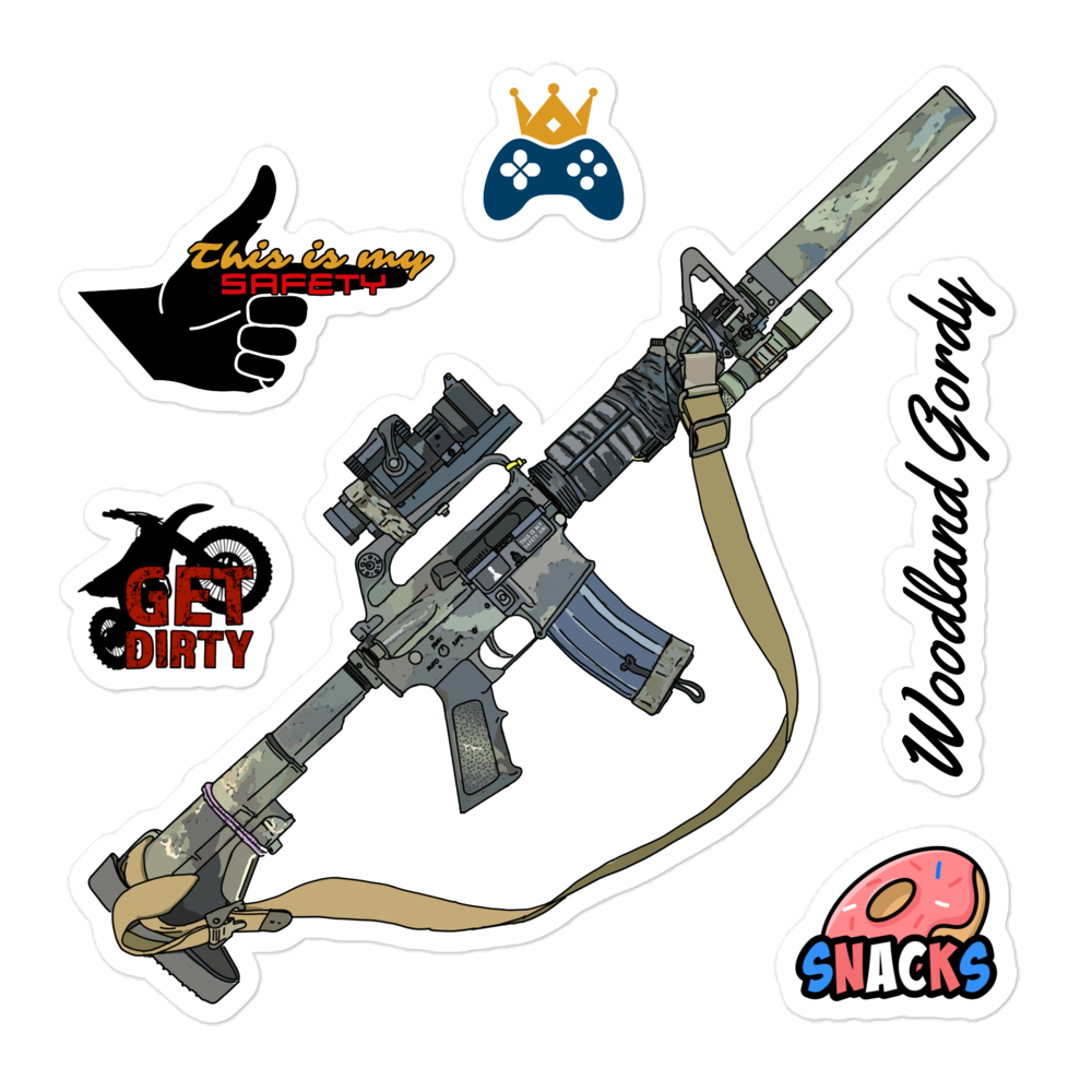 Armory Stickers: CAR-15 "Woodland Gordy"-0