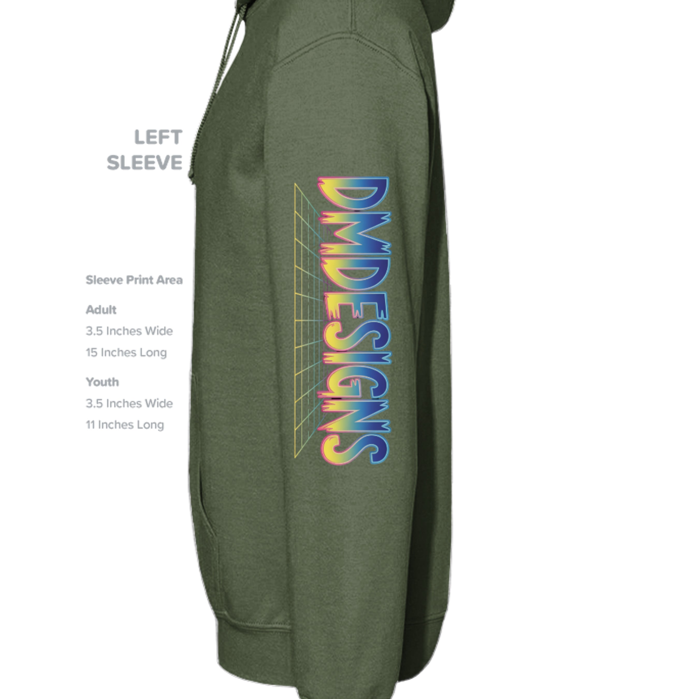 MILITARY GREEN - G185 - SLEEVE_LEFT