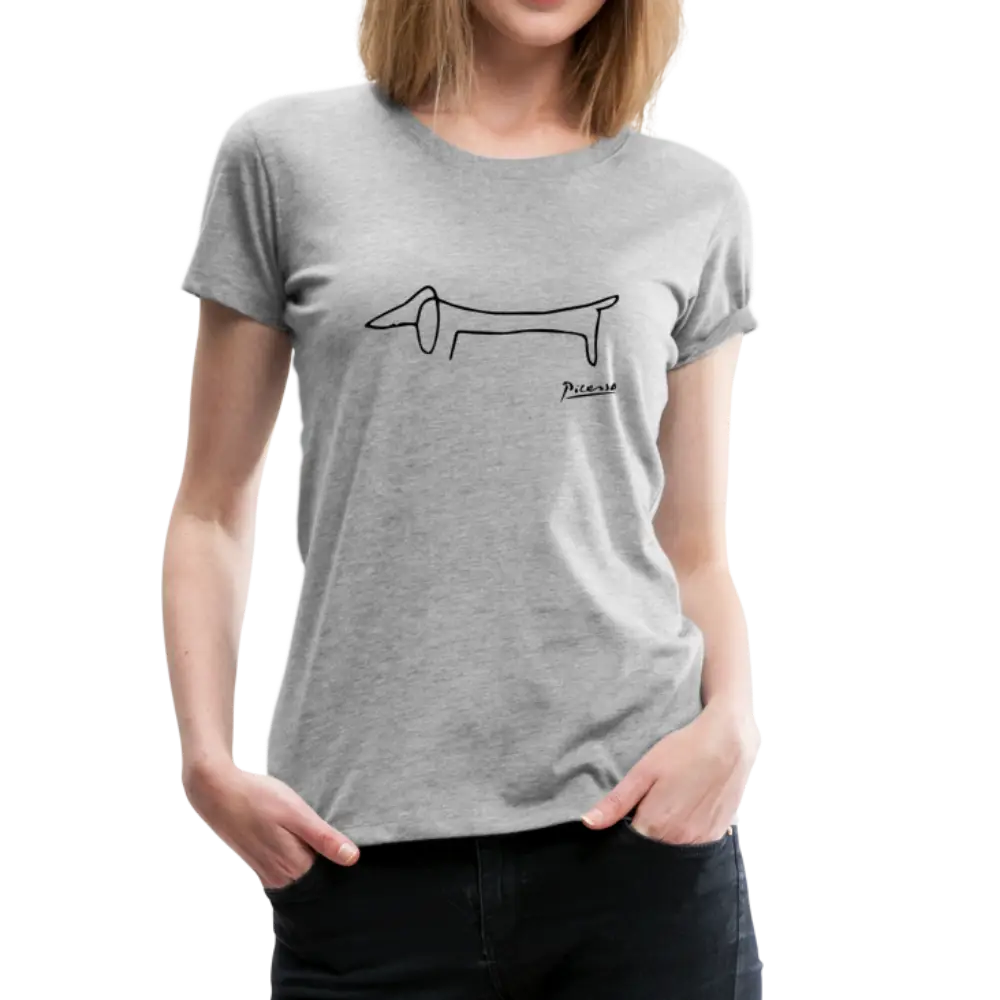 Pablo Picasso Dachshund Dog (Lump) artwork t-shirt