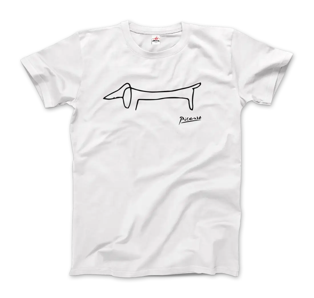 Pablo Picasso Dachshund Dog (Lump) artwork t-shirt