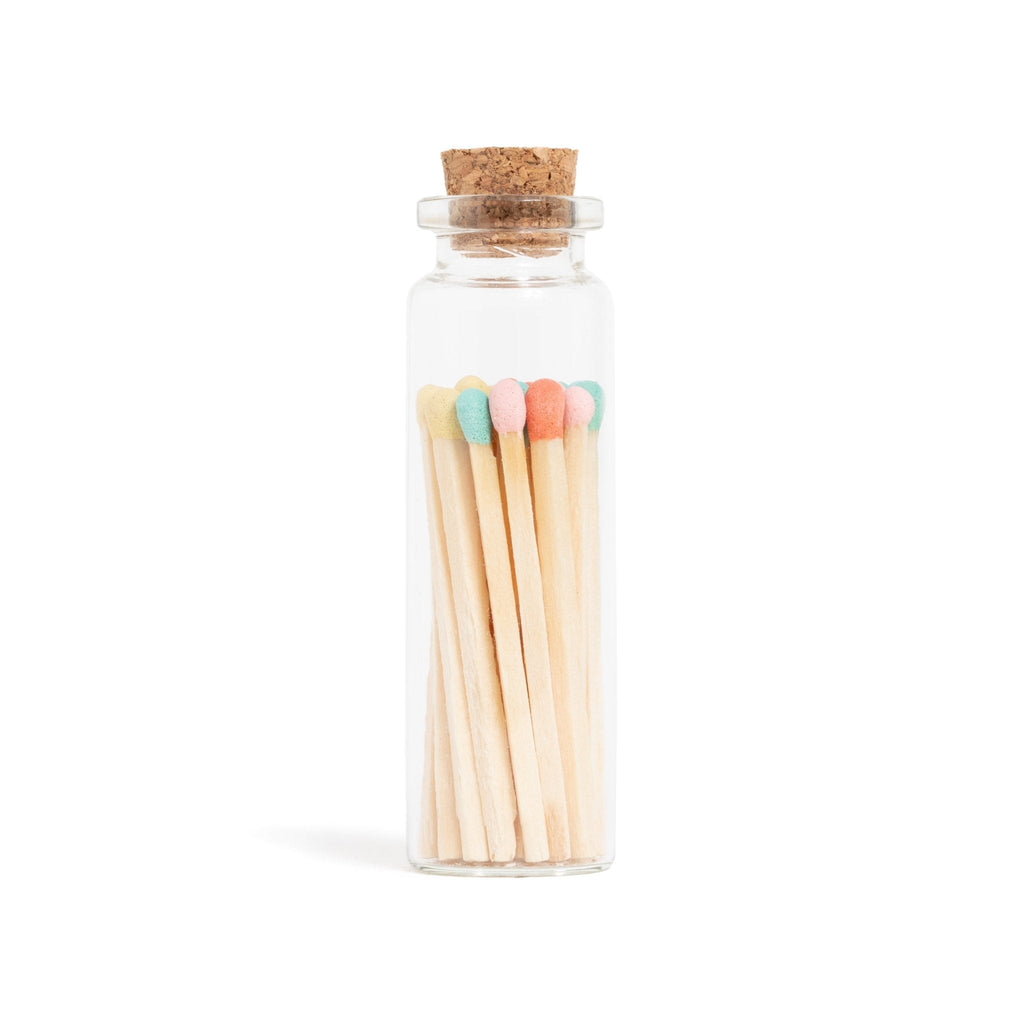 Matches | Small Corked Vial | Pastel Mix Tip