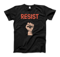 Resist Raised Fist with Distressed Design t-shirt