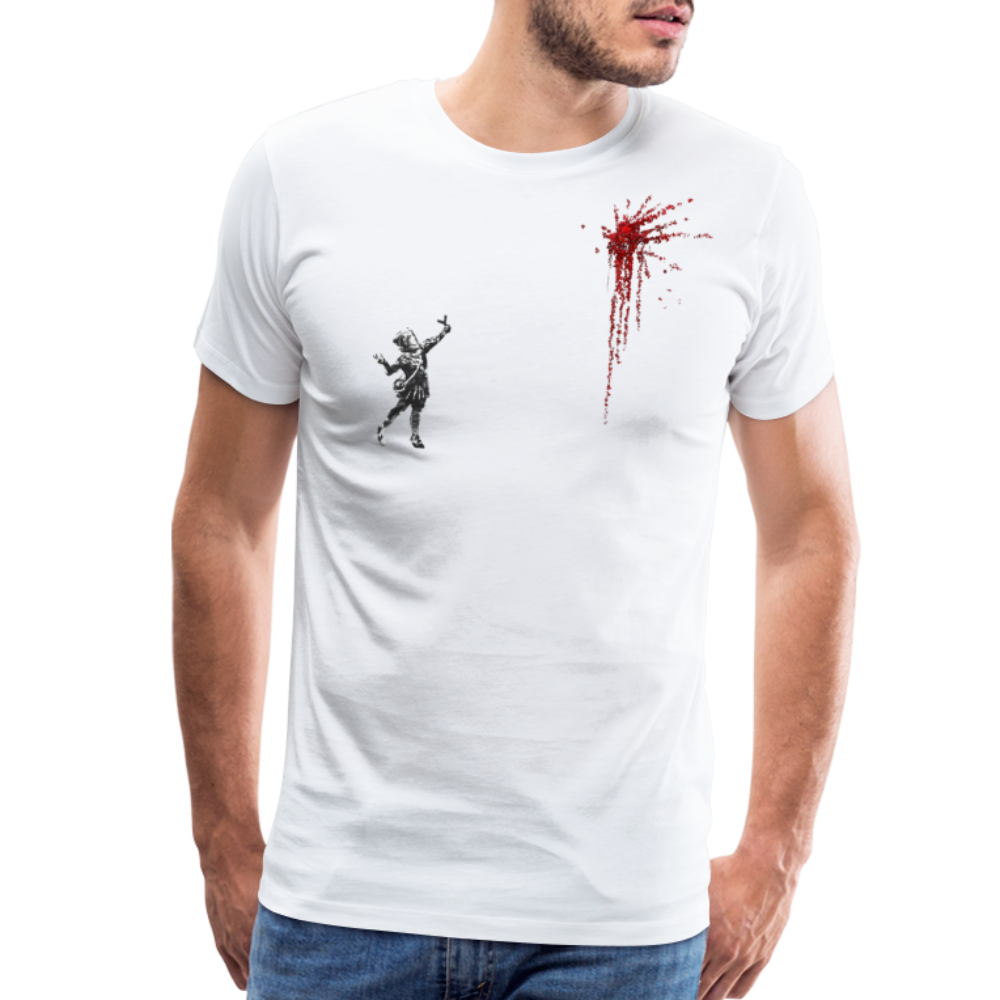 Banksy Valentines Day mural reproduction t-shirt