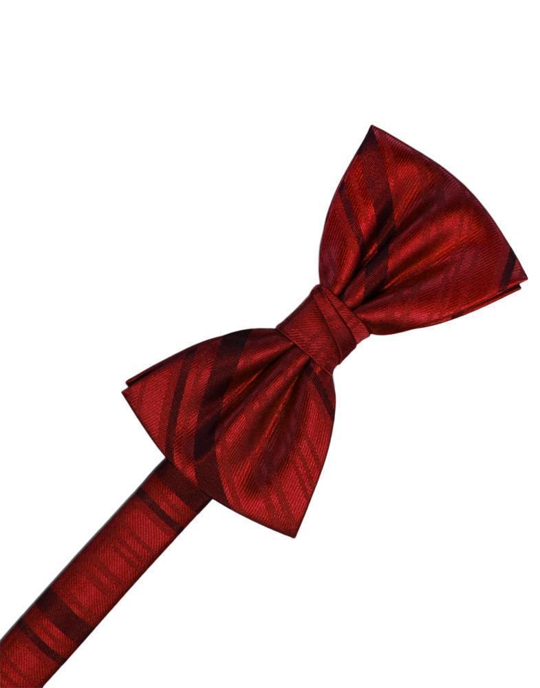 Striped Satin Kids Bow Tie