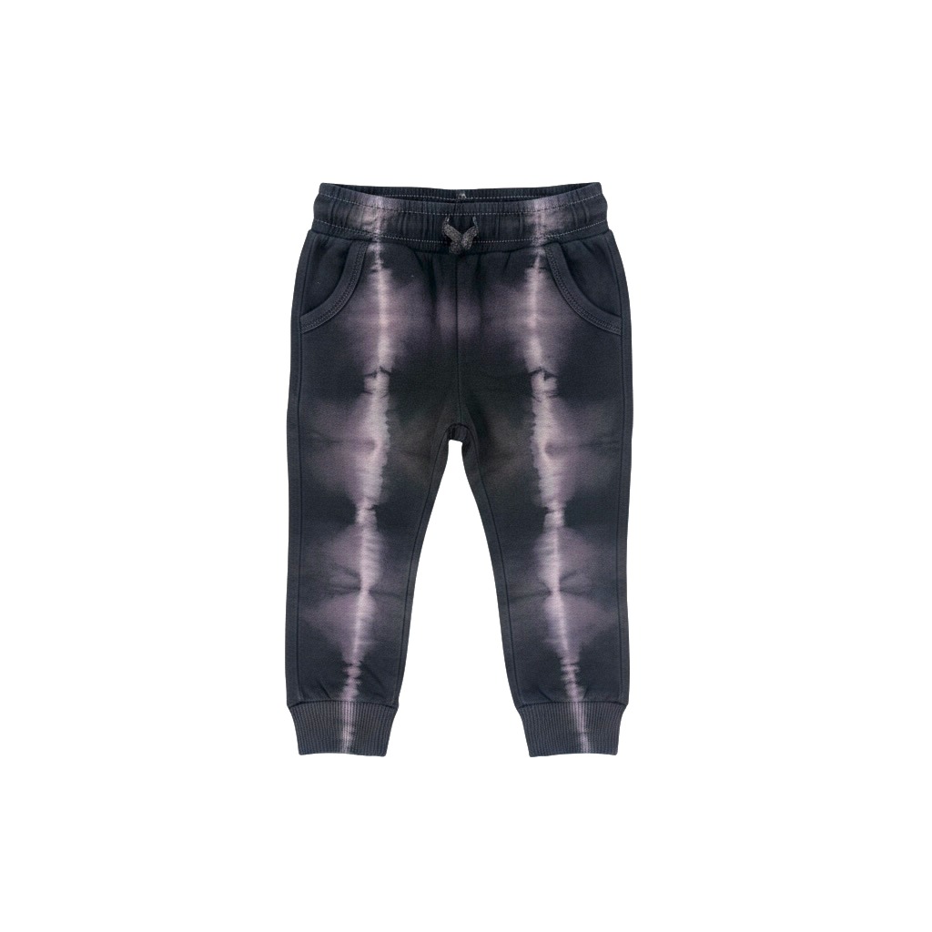 Kids Joggers – Purple Tie-Dye | Organic Cotton