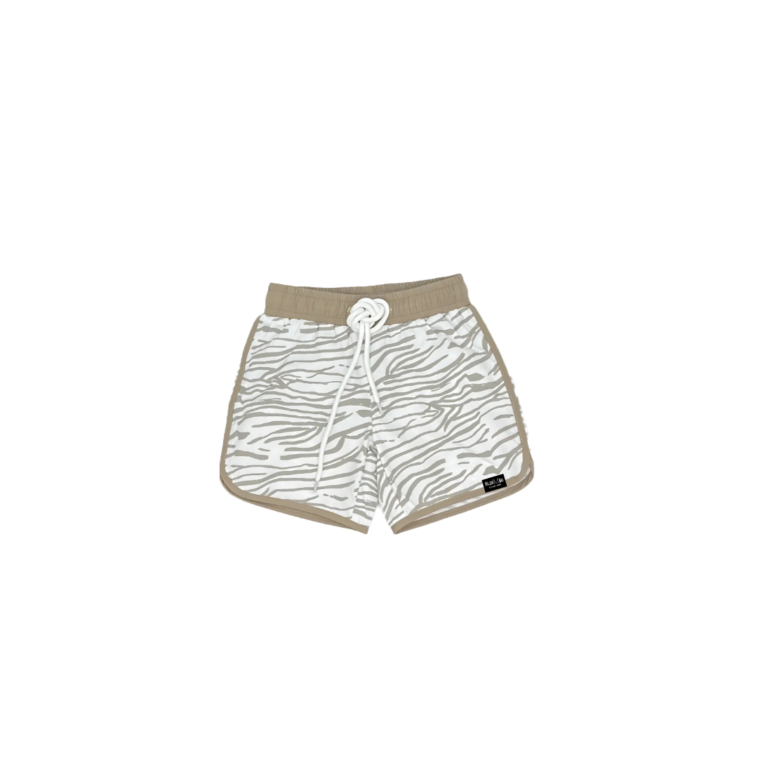 Boys Swim Shorts – Desert Zebra